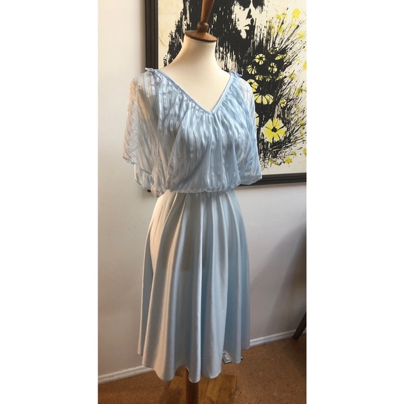 Flawless True Vintage Light Blue Dress - Picture 4 of 8